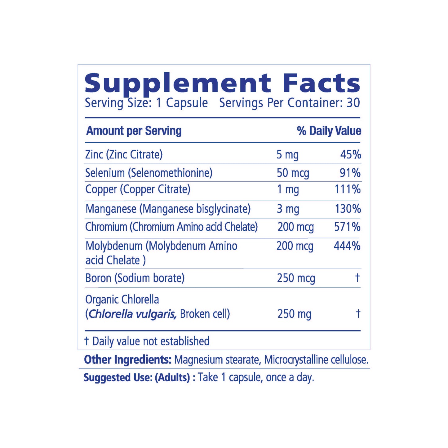 Trace Minerals + Chlorella