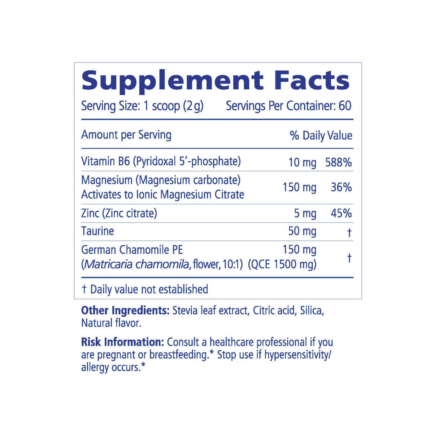Magnesium + Chamomile Powder - Adults